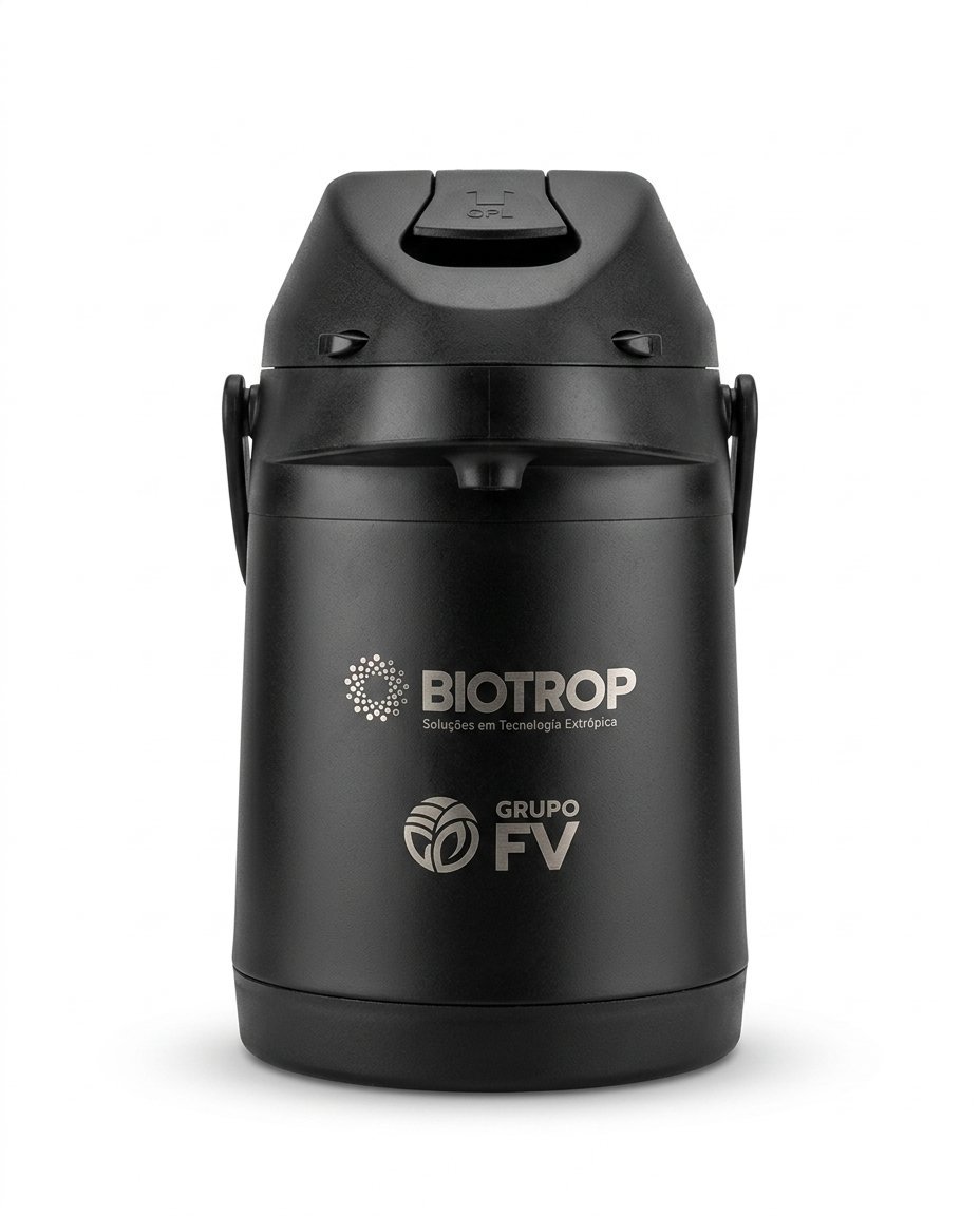 Garrafa térmica inox 2,5L preta