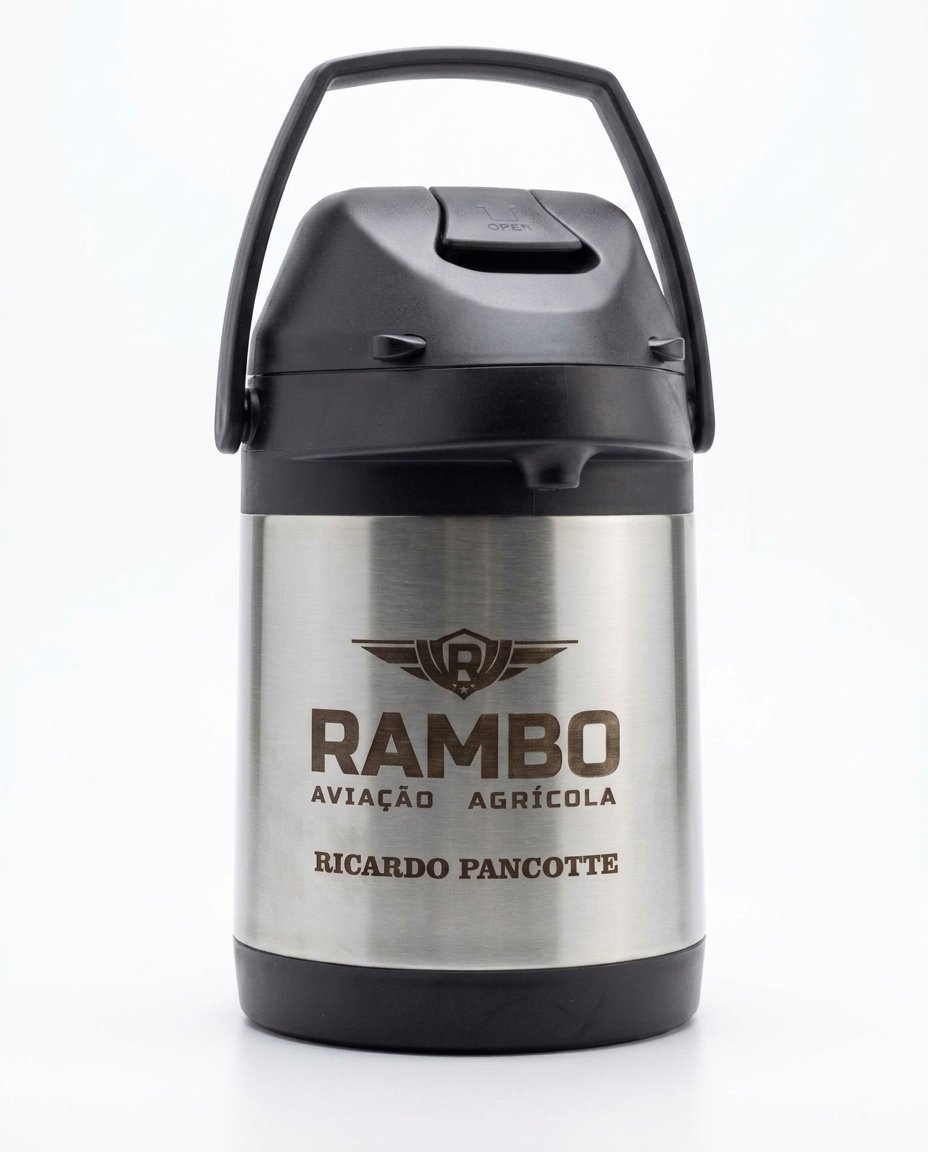 Garrafa térmica 2,5L inox