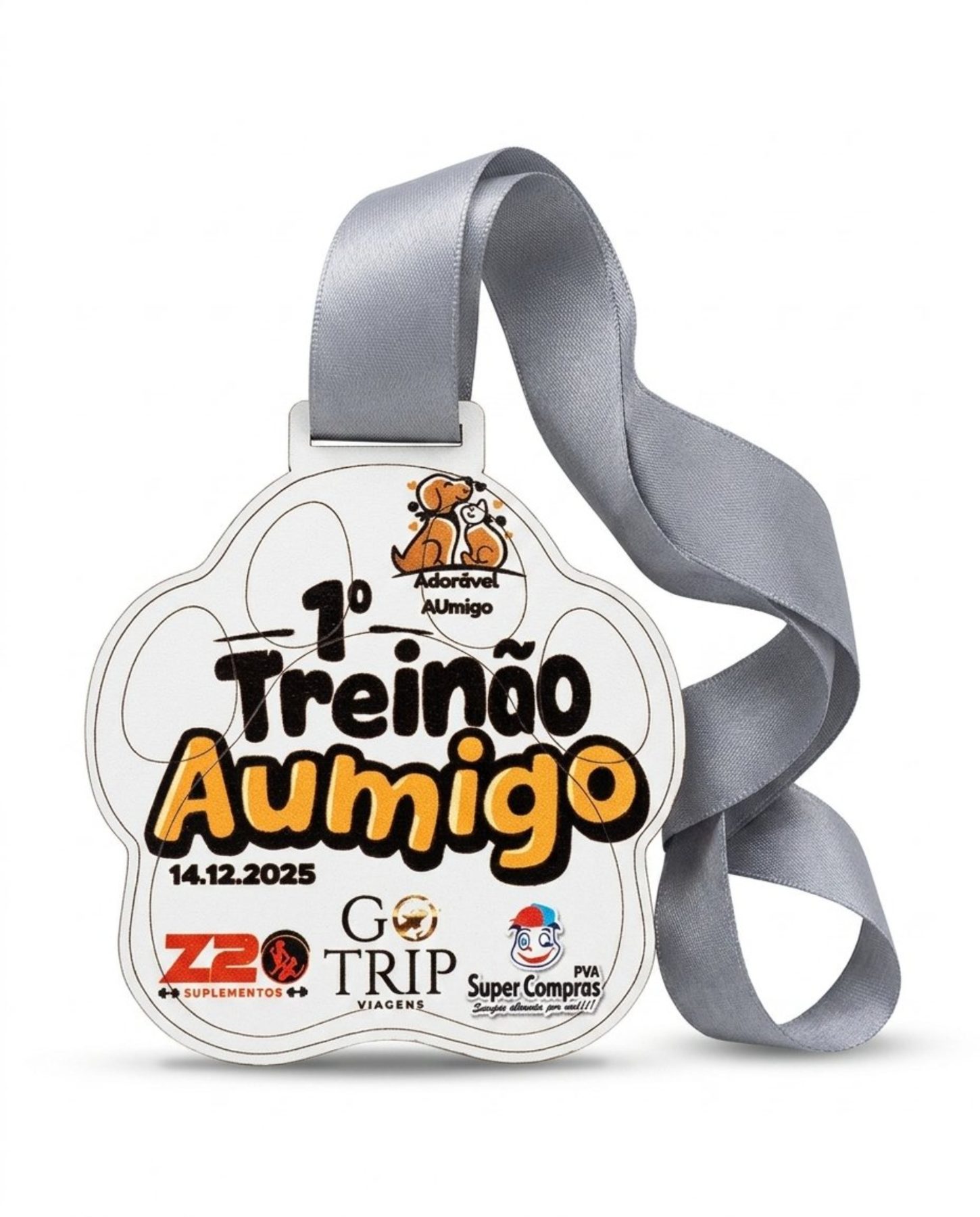 Medalha Personalizada MDF 3mm - Colorida