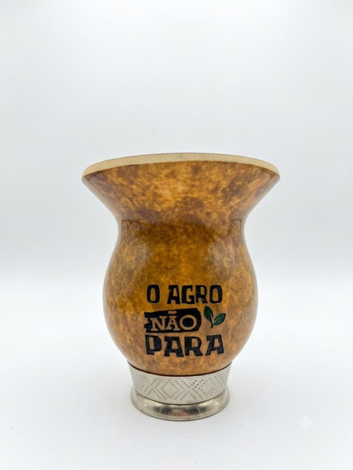 Cuia de chimarrão - Pé cromado