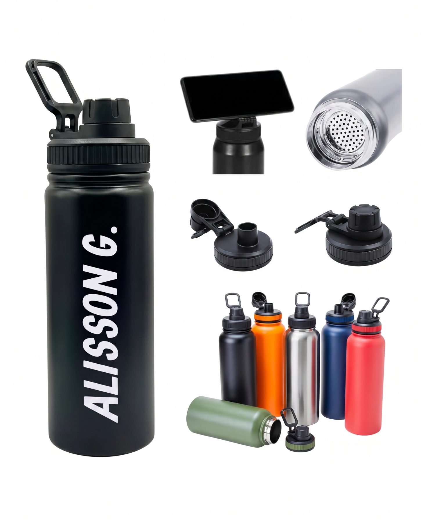 Garrafa térmica academia - 800ml
