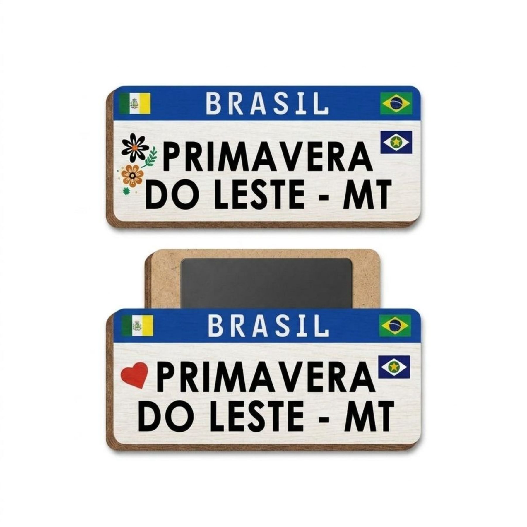 Imã de Geladeria 2 camada MDF - Cidade