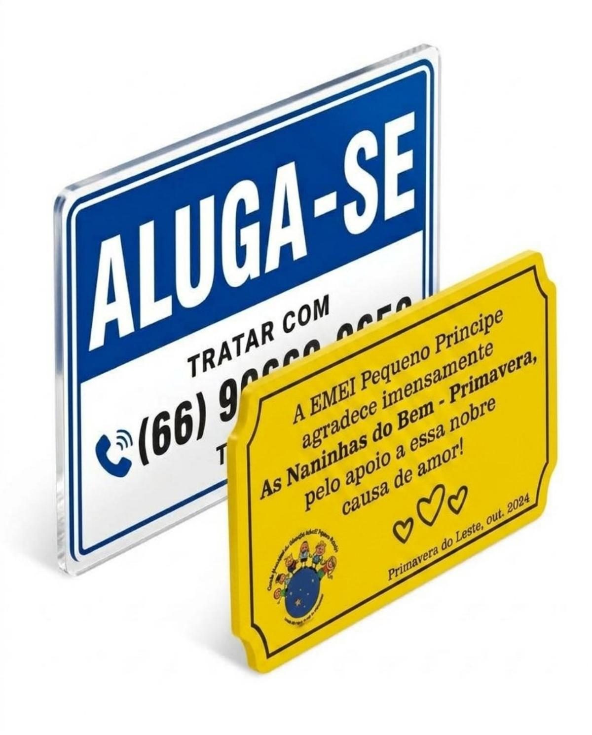 Placa em Acrílico