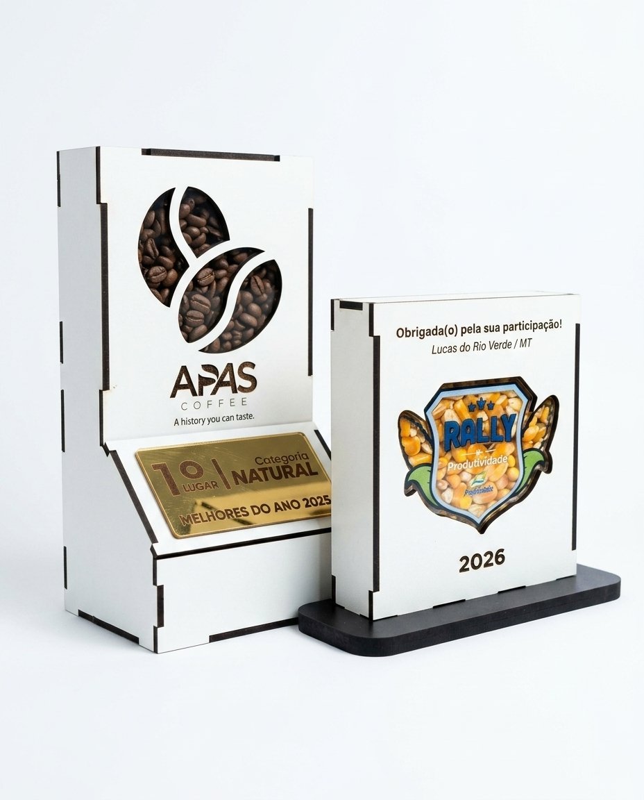 Display Expositor Multiuso MDF com Visor Transparente